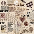 Coffee. Abstract coffee beans on brown background Royalty Free Stock Photo