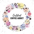 Coffee addict print