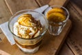 Coffee Affogato. Royalty Free Stock Photo