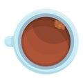 Coffee airline drink icon, cartoon style