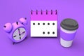 Coffee alarm and calendar