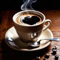 coffee americano , italian style diluted coffee hot beverage drink Royalty Free Stock Photo