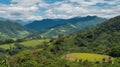 coffee area landscape in colombia Royalty Free Stock Photo