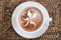 Coffee art Butterfly Tree Royalty Free Stock Photo