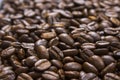 Coffee background, roasted beans texture Royalty Free Stock Photo