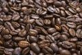 Coffee background, roasted beans texture Royalty Free Stock Photo