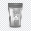 Coffee Bag Mockup Packaging Vector illustration Royalty Free Stock Photo