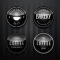 Coffee and bakery Badge and Label set