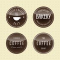 Coffee and bakery Badge and Label set