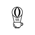 Coffee balloon logo design