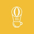 Coffee balloon logo design