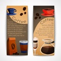 Coffee banners set Royalty Free Stock Photo
