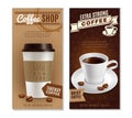 Coffee Banners Set Royalty Free Stock Photo