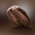 Coffee bean on brown background Royalty Free Stock Photo