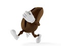 Coffee bean character running