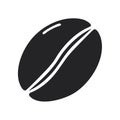 Coffee Bean Flat Vector Illustration Simple Icon for Coffee Shop Royalty Free Stock Photo