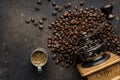 Coffee bean and coffee grinders