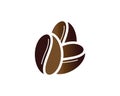 Coffee bean icon Royalty Free Stock Photo