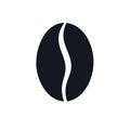 Coffee bean icon vector graphic minimalist coffee shop illustration Royalty Free Stock Photo
