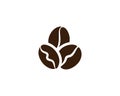 coffee bean icon vector Royalty Free Stock Photo