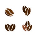 Coffee bean icon vector illustration Royalty Free Stock Photo