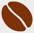Coffee Bean Raster Icon Illustration Royalty Free Stock Photo