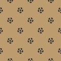 Coffee bean seamless pattern isolated on color background Royalty Free Stock Photo