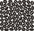 Coffee bean set. Isolated coffe beans on white background Royalty Free Stock Photo