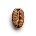 A coffee bean standing alone against a transparent background, image Royalty Free Stock Photo