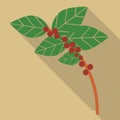 coffee bean tree. Vector illustration decorative design Royalty Free Stock Photo