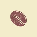 Coffee bean vector icon Royalty Free Stock Photo