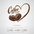 Coffee Bean Vector Template