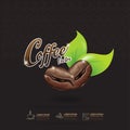 Coffee Bean Vector Template