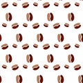 coffee beans abstract seamless pattern. background coffee beans seamless pattern. Seamless Coffee Bean Pattern for packaging Royalty Free Stock Photo
