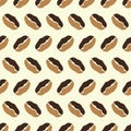 coffee beans abstract seamless pattern. background coffee beans seamless pattern. Seamless Coffee Bean Pattern for packaging Royalty Free Stock Photo