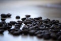 Coffee beans as a desktop background Royalty Free Stock Photo
