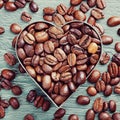 Coffee beans background Royalty Free Stock Photo