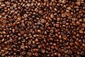 Coffee beans background close up Royalty Free Stock Photo