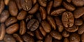 coffee beans background. close up. Royalty Free Stock Photo