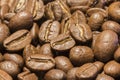 Coffee Beans Background. Close Up. Royalty Free Stock Photo