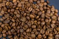 Coffee beans background. Background of roasted coffee beans