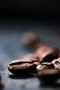 Coffee beans background, roasted signature bean with rich flavour, best morning drink and luxury blend