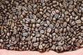 Coffee beans background texture Royalty Free Stock Photo