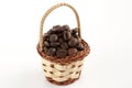 Coffee beans basket Royalty Free Stock Photo