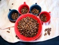 Coffee beans in a bowl