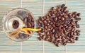 Coffee beans, can Royalty Free Stock Photo