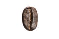 Coffee beans close up on white background, Espresso dark