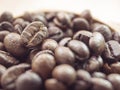 Coffee beans closeup background Royalty Free Stock Photo