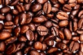 Coffee beans closeup background Royalty Free Stock Photo