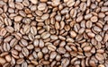 Coffee beans closeup background Royalty Free Stock Photo